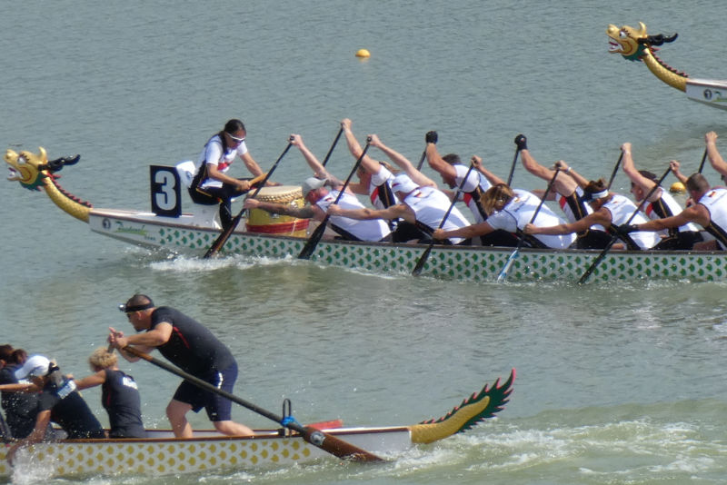 Das Master 40+ Mixed-10er Boot, Maik Gäbeler auf Bank 1