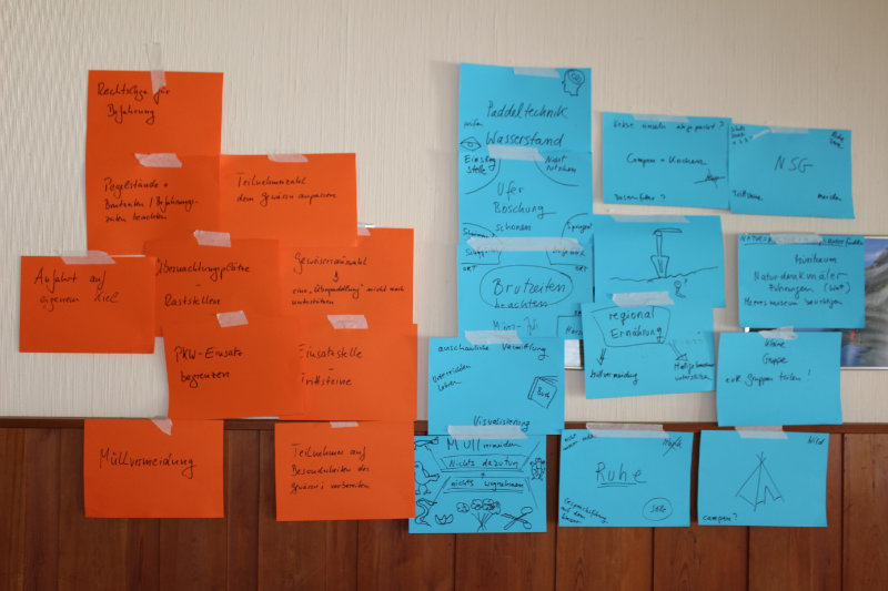 Brainstorming bei einer Umweltschulung<br />
